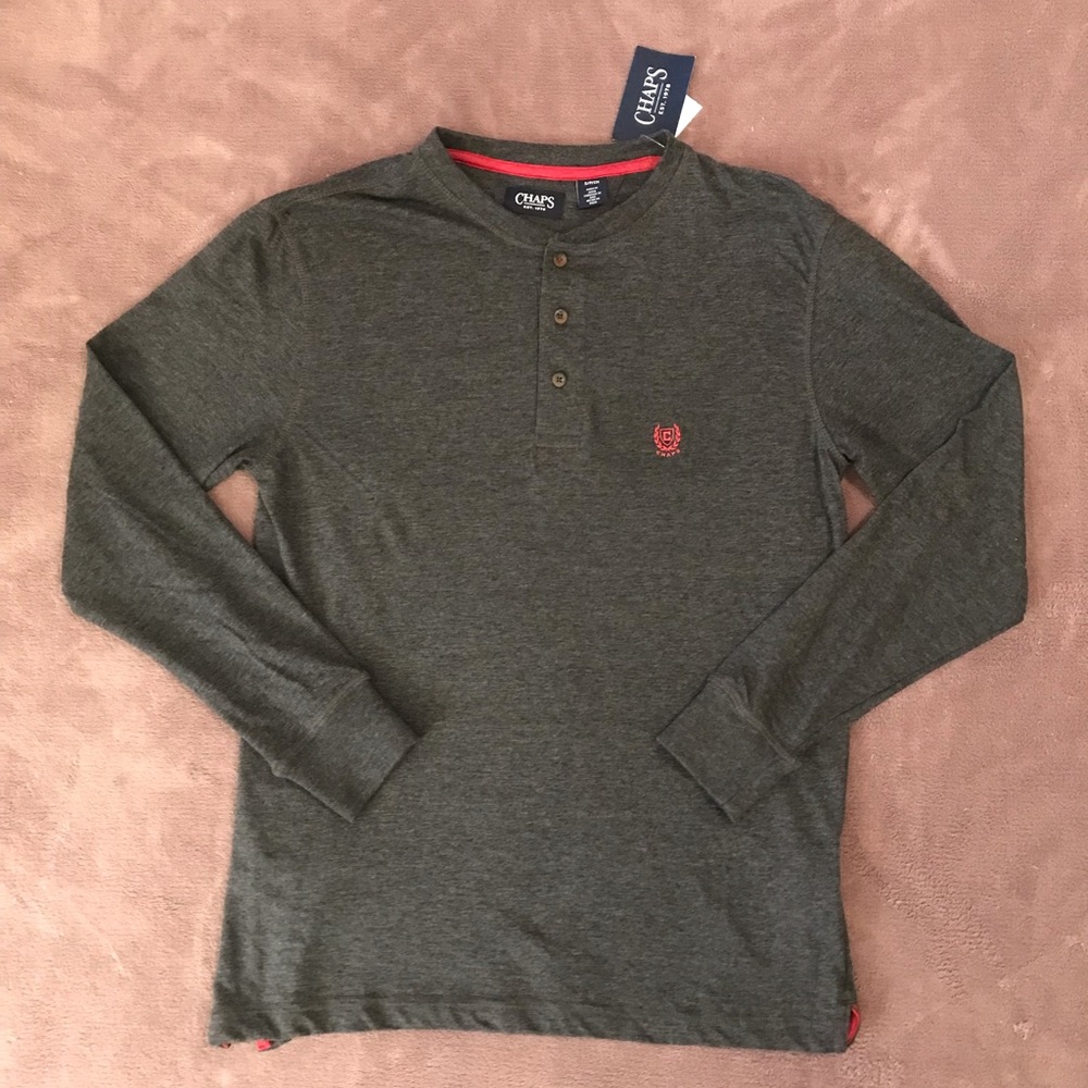 Chaps classic 3 button Henley